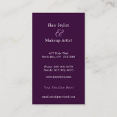 Rétros cartes de visite élégants (Dos)