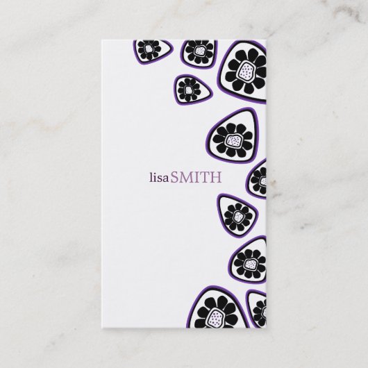 Rétros cartes de visite élégants (Devant)