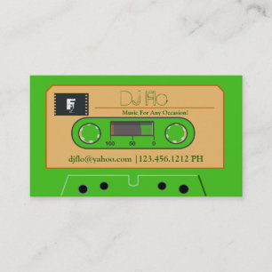 Rétros cartes de visite faits sur commande du DJ