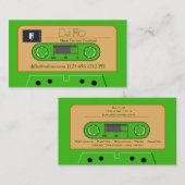 Rétros cartes de visite faits sur commande du DJ (Devant / Derrière)