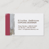 Rétros cartes de visite frais de boulangerie de (Dos)