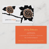 Rétros cartes de visite géniaux de tournesol (Devant / Derrière)