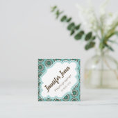 Rétros cartes de visite turquoises stylisés de (Debout devant)