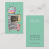 Rétros cartes temporaires d'industrie du spectacle (Devant / Derrière)