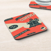 Rétros dessous de verre de boissons d'affiche de (Côté gauche)