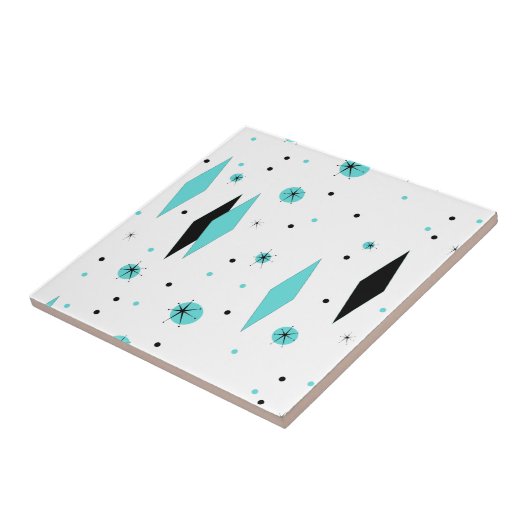 Rétros diamants de turquoise et carreau de (Côté)