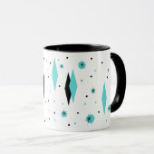 Rétros diamants de turquoise et tasse de sonnerie (Devant droit)