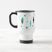 Rétros diamants de turquoise et tasse de voyage de (Gauche)