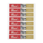 Rétros étiquettes de adresse de photo de vacances (Feuille)