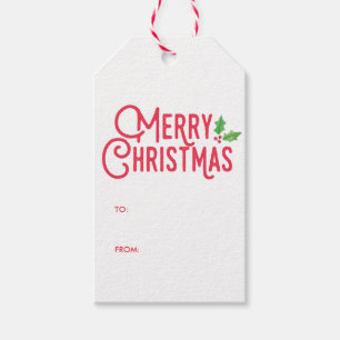Rétros étiquettes de cadeau de Joyeux Noël