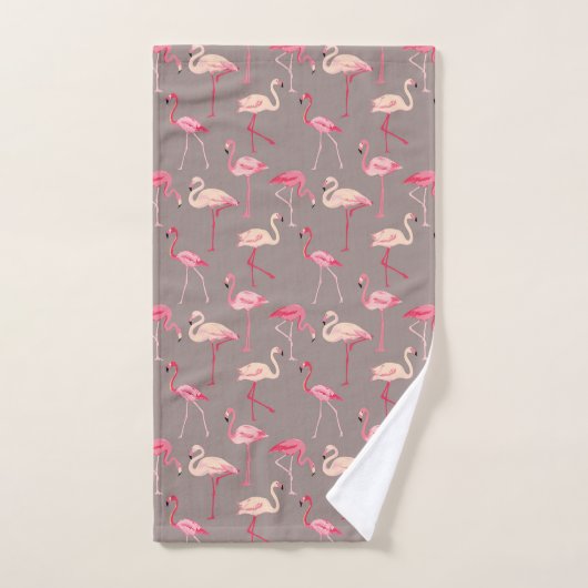 Rétros Flamants roses (Serviette à main)