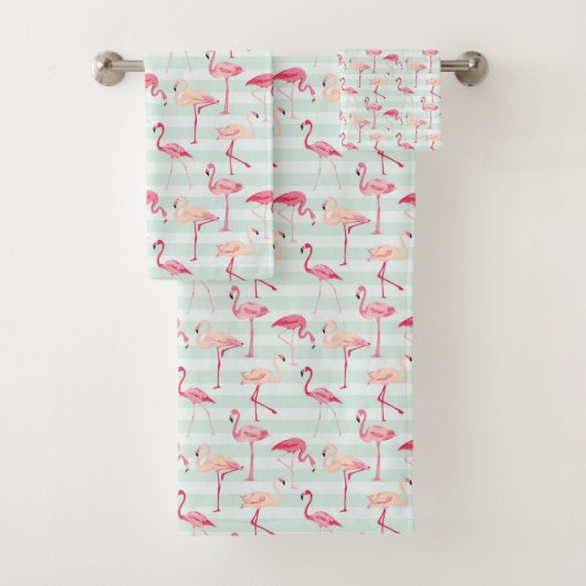Rétros Flamants roses sur les rayures en bon état (En situation)