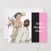 Rétros invitations à la mode de danse de Sadie (Devant)