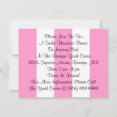 Rétros invitations à la mode de danse de Sadie (Dos)