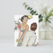 Rétros invitations à la mode de partie de thème de (Debout devant)