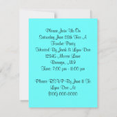Rétros invitations à la mode de thème de partie de (Dos)