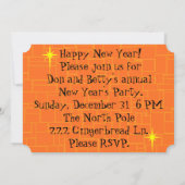 Rétros invitations de cocktail de bande dessinée (Dos)