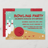 Rétros invitations de fête d'anniversaire de (Devant / Derrière)