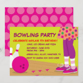 Rétros invitations de fête d'anniversaire du (Devant / Derrière)