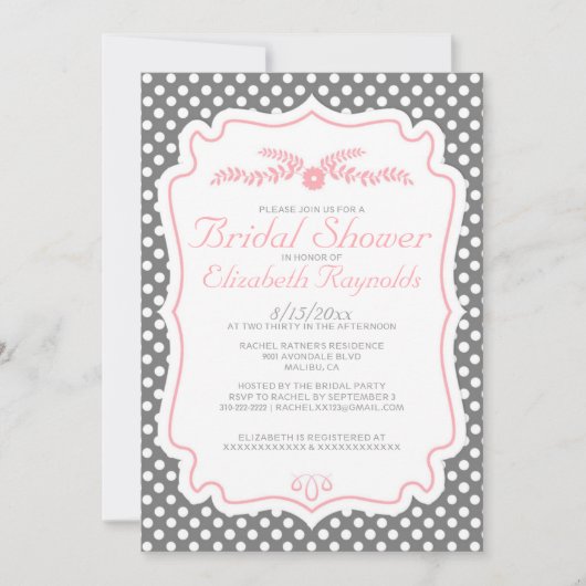Rétros invitations de Fête de la mariée (Devant)