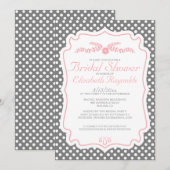 Rétros invitations de Fête de la mariée (Devant / Derrière)