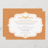 Rétros invitations de mariage d'automne (Devant / Derrière)