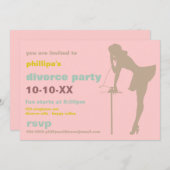 Rétros invitations de partie de divorce (Devant / Derrière)