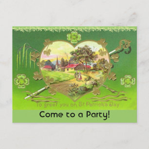 Rétros invitations de partie du jour de St Patrick