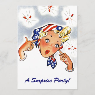 Rétros invitations lunatiques vintages de fête