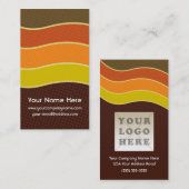 Rétros les années 70 cartes de visite (Devant / Derrière)