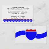 Rétros panneaux routiers d'affaires de cartes (Devant / Derrière)