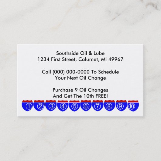 Rétros panneaux routiers d'affaires de cartes (Devant)