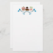 Rétros petits gâteaux et papeterie de macarons (Devant / Derrière)