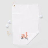 Retrosignatuurmonogram Golfhanddoek (Insitu)