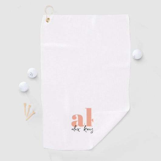 Retrosignatuurmonogram Golfhanddoek (Insitu)