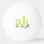 Retrosignatuurmonogram Pingpongballen (Voorkant)