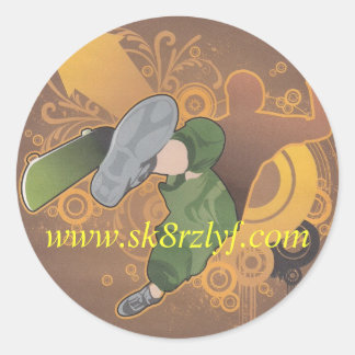 retrosk8 001, www.sk8rzlyf.com ronde sticker