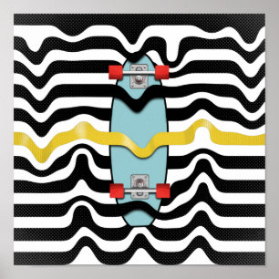 Retroskateboard Poster