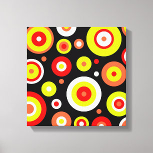 Retrospectieontwerp Canvas Afdruk