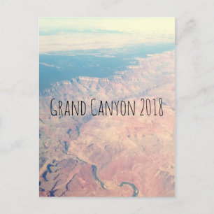 retrospectieve luchtfoto grand canyon arizona foto briefkaart