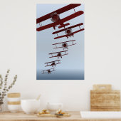 Retrospecvliegtuig Poster (Keuken)