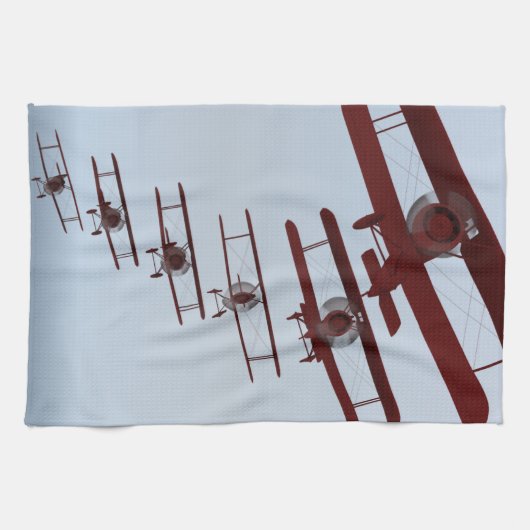 Retrospecvliegtuig Theedoek (Horizontaal)