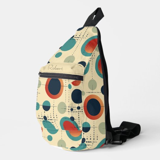 Retrospots en -Stippen Sling Bag (Rechterhoek)