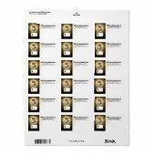 Retrostandaard bakkerijprijs label sticker (Full Sheet)