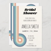  Retrostijl 70s Bridal Shower Uitnodiging (Voorkant / Achterkant)