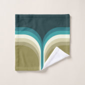 Retrostijl dubbele boogdecoratie bad handdoek (Wasdoekje)