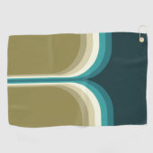 Retrostijl dubbele boogdecoratie golfhanddoek (Horizontaal)