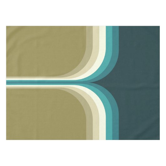 Retrostijl dubbele boogdecoratie tafelkleed (Voorkant (Horizontaal))