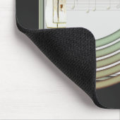 Retrostijl Mic Mousepad Muismat (Hoek)