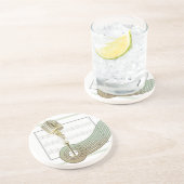 Retrostijl  Mic Onderzetter (Zijkant)